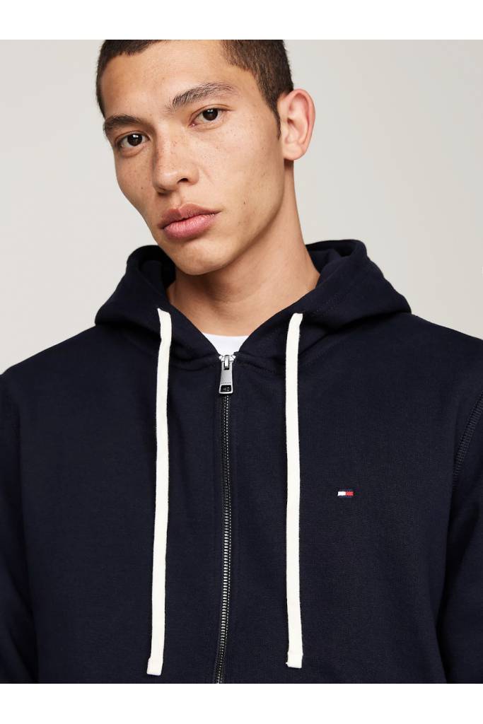 Detal 3 męska bluza z kapturem essential fleece zip through tommy hilfiger MW0MW37234 Detal 3 męska bluza z kapturem essential fleece zip through tommy hilfiger MW0MW37234