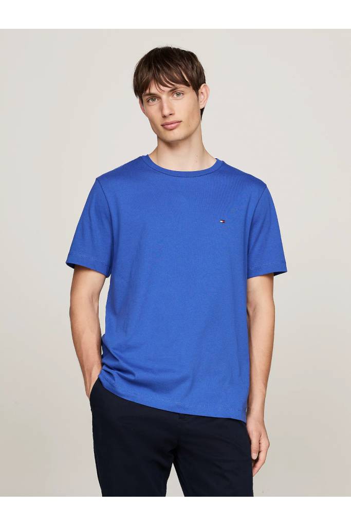 Przód męski t-shirt essential solid tommy hilfiger MW0MW37267