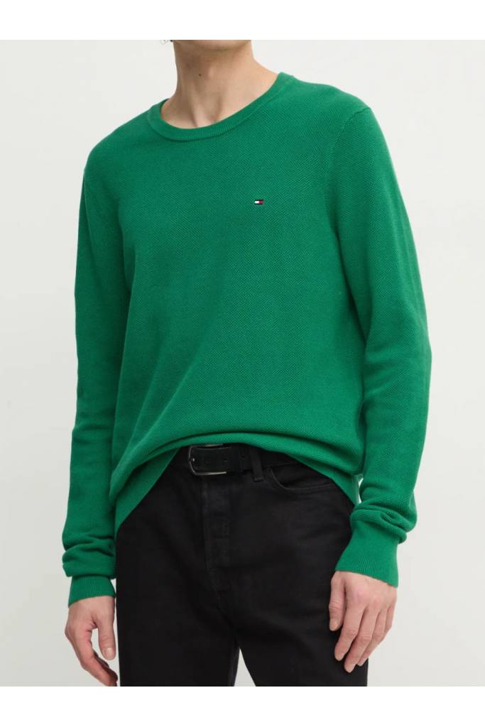 Detal 4 męski sweter essential structure tommy hilfiger MW0MW36347 Detal 4 męski sweter essential structure tommy hilfiger MW0MW36347