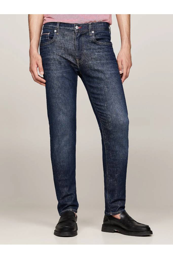 Przód męskie jeansy slim bleecker pstr benton tommy hilfiger MW0MW35717