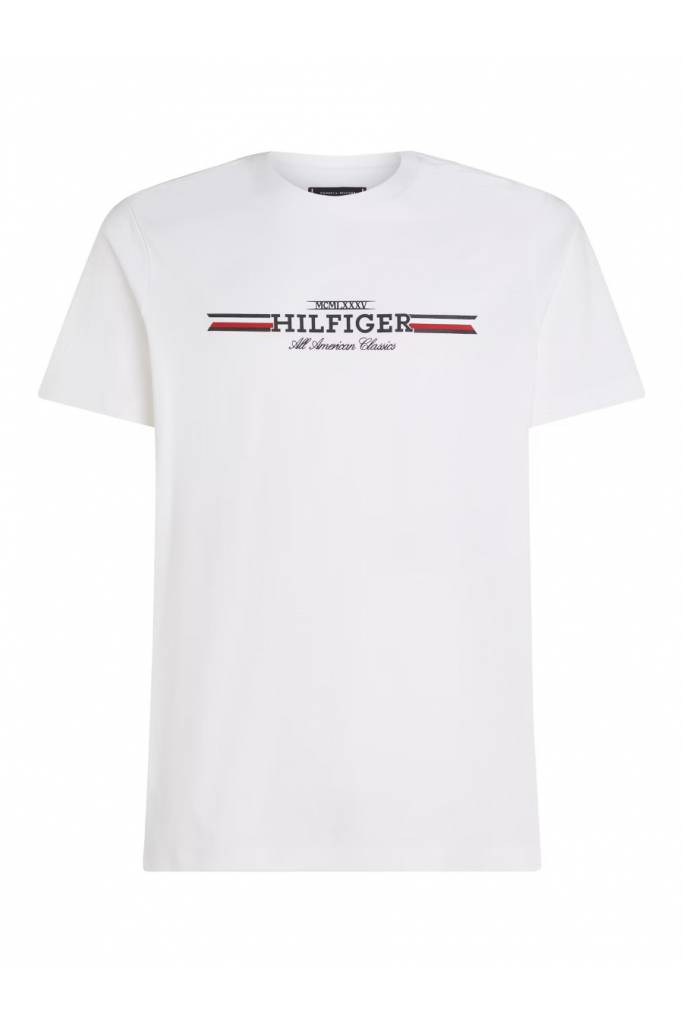 Męski t-shirt chest stripe tommy hilfiger MW0MW36480