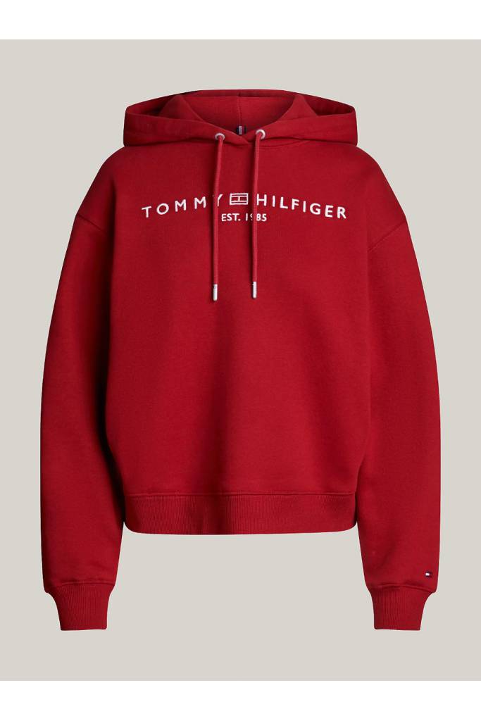 Damska bluza z kapturem mdrn reg corp logo tommy hilfiger WW0WW43598