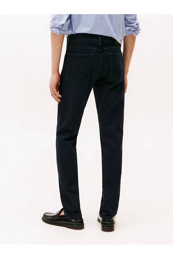 Tył męskie jeansy slim bleecker pstr blue-black tommy hilfiger MW0MW37813