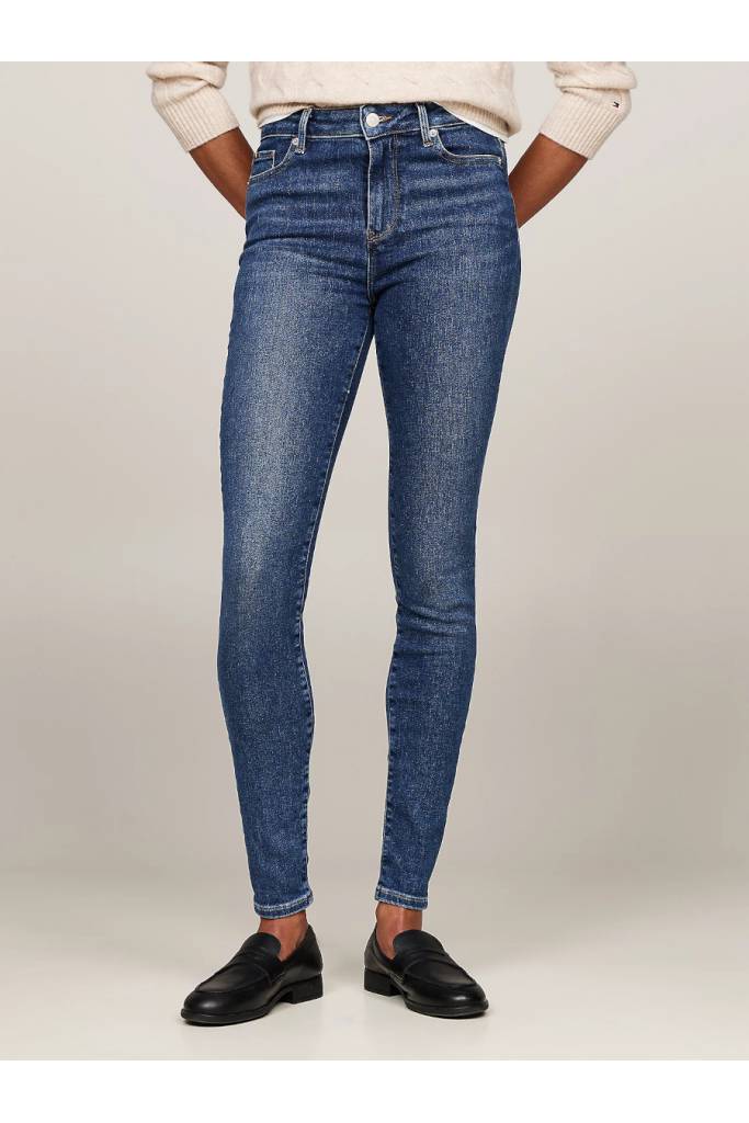 Przód damskie jeansy harlem u skinny hw ana tommy hilfiger WW0WW44114