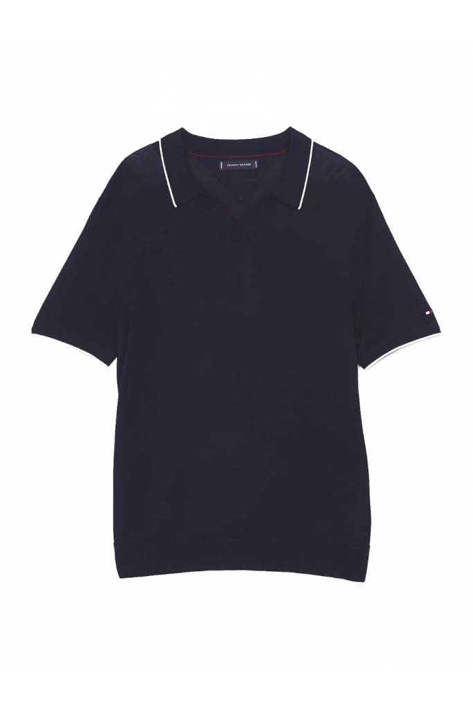 Męskie polo johnny dc cotton lyocell tommy hilfiger MW0MW37420