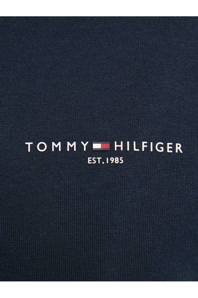 Detal stylizacja męska rozpinana bluza z kapturem small logo zip tommy hilfiger MW0MW37687