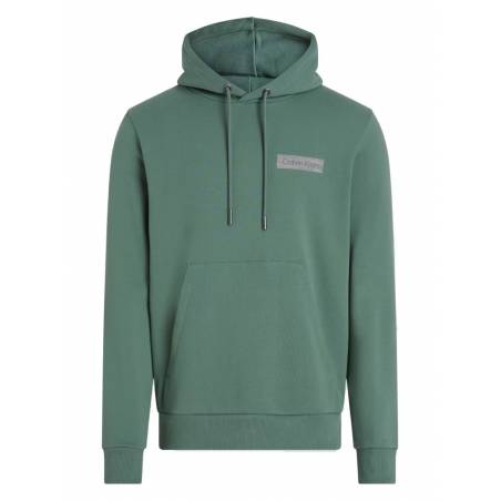 Męska bluza z kapturem raised concrete logo hoodie calvin klein K10K113555