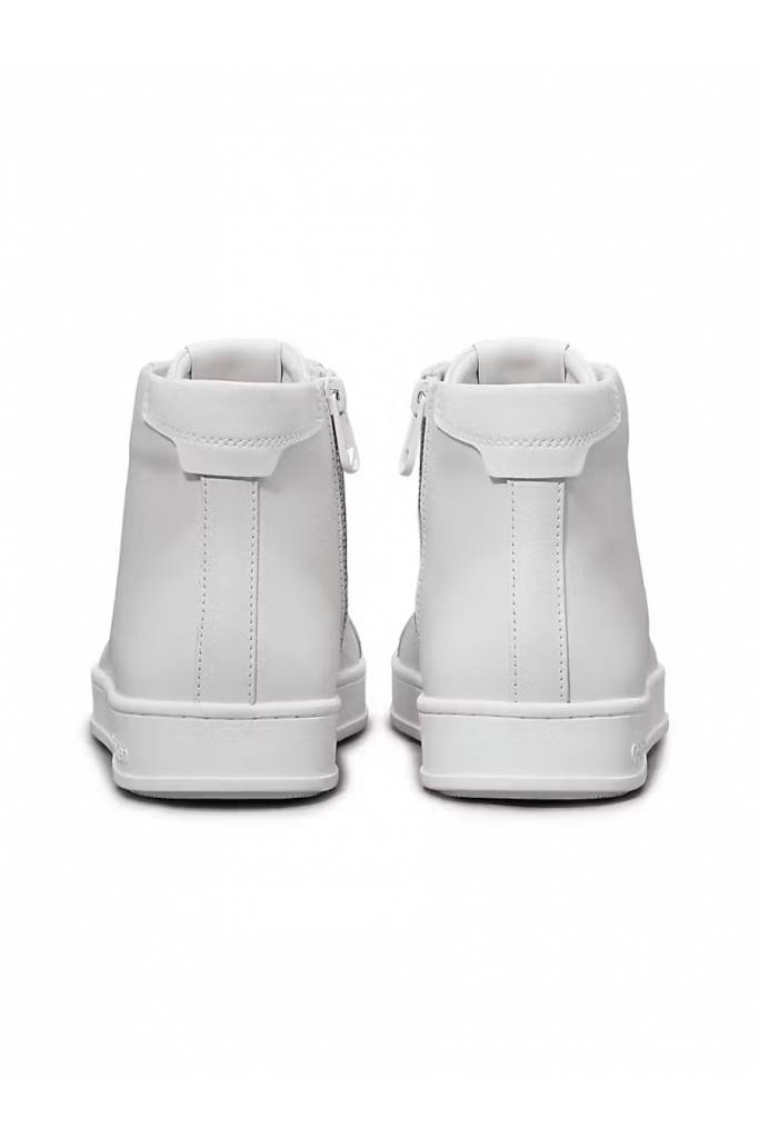 Tył męskie trampki skórzane wysokie high top lace up calvin klein HM0HM01547