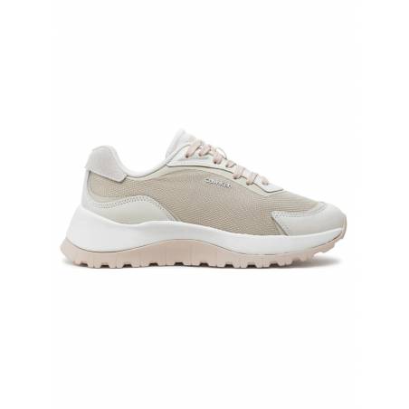 Damskie sneakersy runner lace up mesh mix calvin klein HW0HW02221