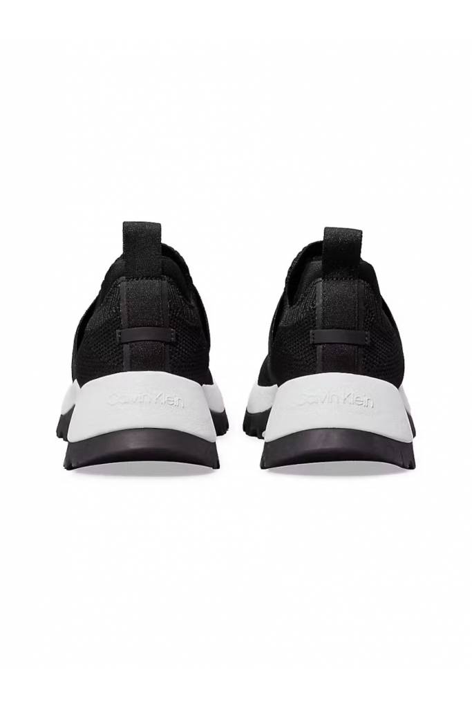 Tył damskie sneakersy runner slip on mix calvin klein HW0HW02259