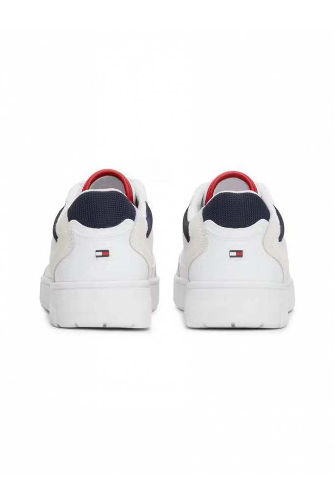 Tył męskie sneakersy skórzane basket core lth mix ess tommy hilfiger FM0FM05058