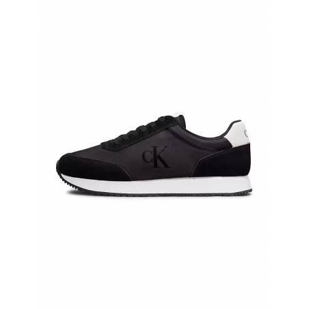 Męskie sneakersy z dodatkiem skóry phuket retro runner iconic snk calvin klein jeans YM0YM01119