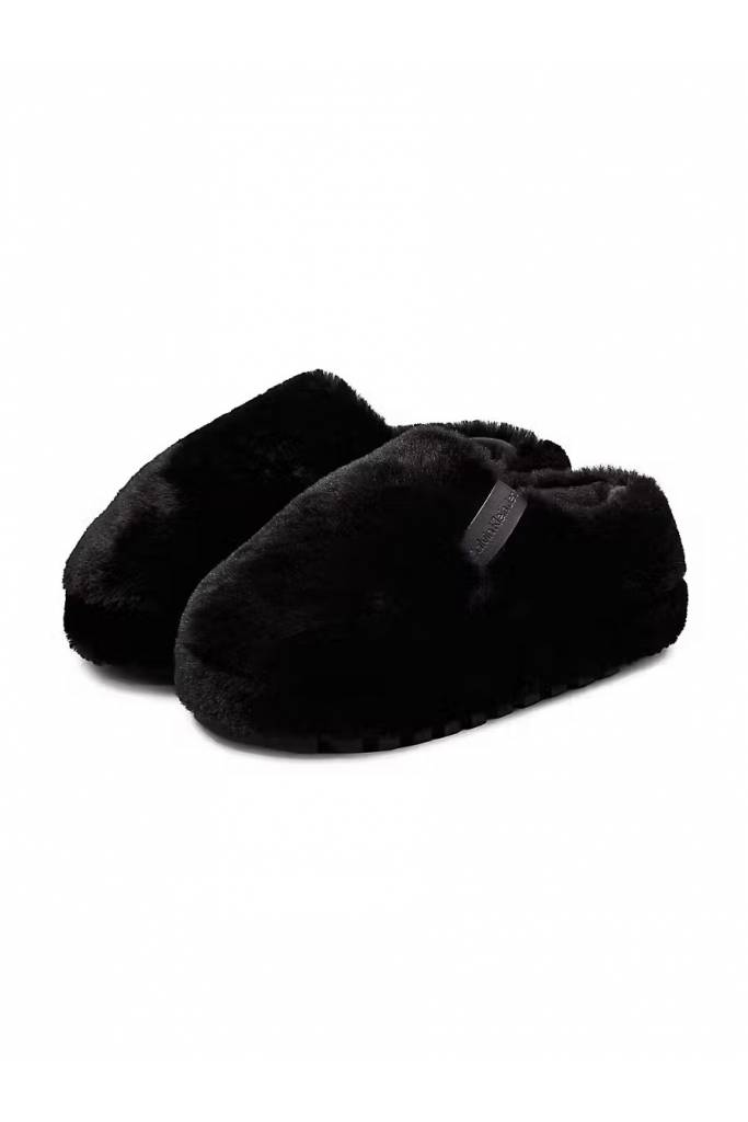 Przód damskie kapcie zurich home anke slipper fur calvin klein jeans YW0YW01596