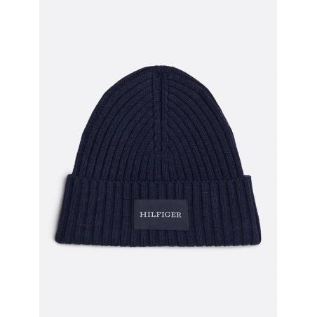 Męska czapka zimowa monotype patch cotton beanie tommy hilfiger AM0AM12752