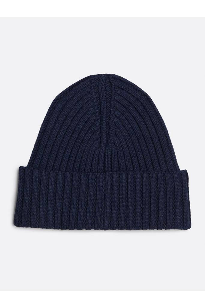 Tył męska czapka zimowa monotype patch cotton beanie tommy hilfiger AM0AM12752