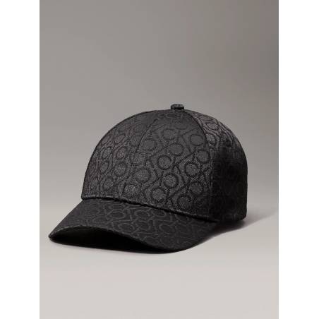 Damska czapka z daszkiem monogram jacquard cap calvin klein K60K612032