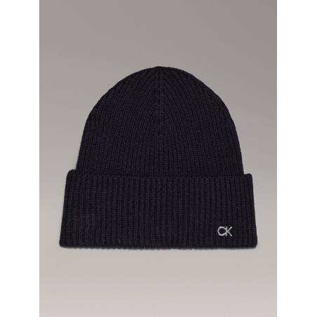 Damska czapka zimowa metal chunky rib beanie calvin klein K60K612592