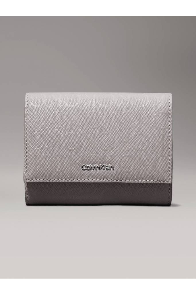 Damski portfel must md trifold w/zip_mono calvin klein K60K612451