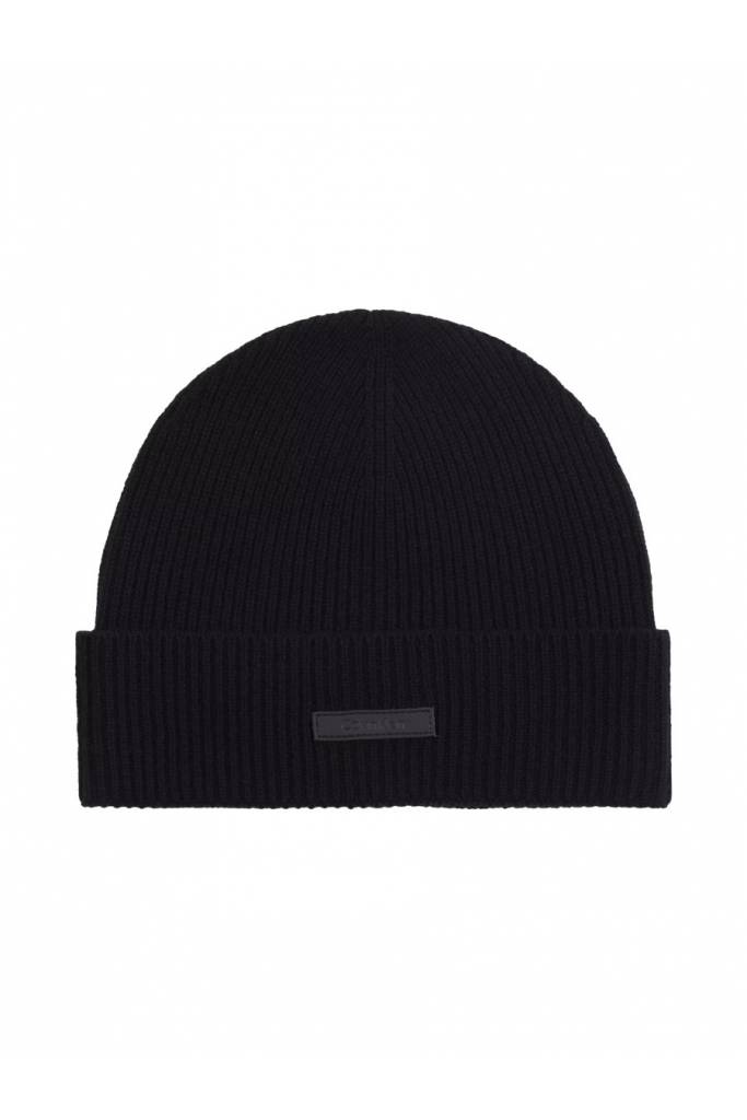 Męska kaszmirowa czapka zimowa cashmere beanie calvin klein K50K512355