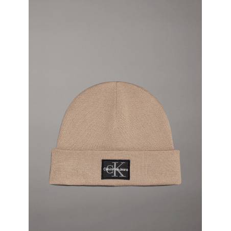 Męska czapka zimowa mono logo patch beanie calvin klein jeans K50K512455