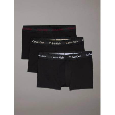 Męskie bokserki cotton stretch low rise trunk calvin klein 3-pack 0000U2664G