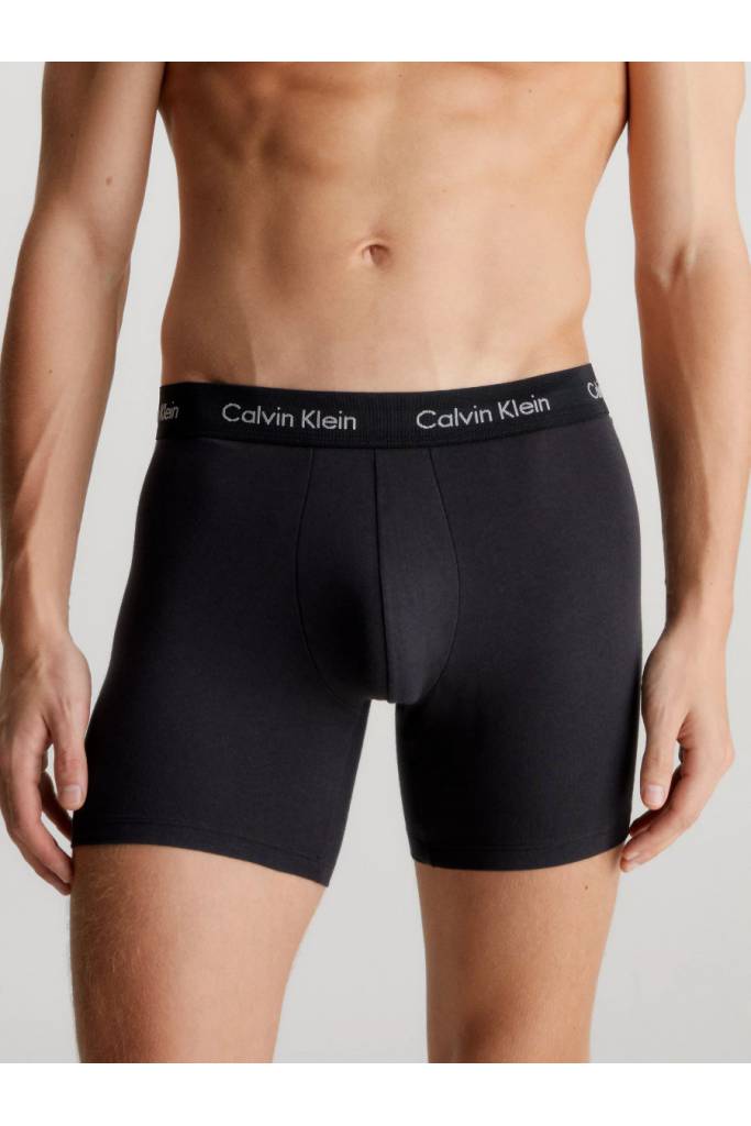 Przód męskie bokserki cotton stretch boxer brief calvin klein 3-pack 000NB1770A