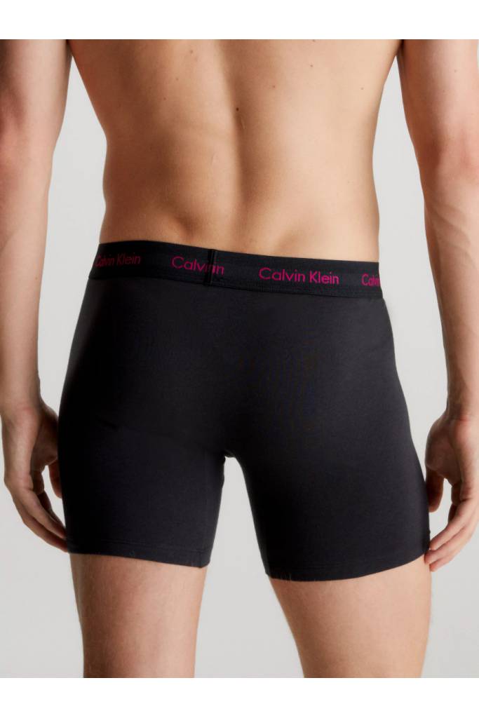 Tył męskie bokserki cotton stretch boxer brief calvin klein 3-pack 000NB1770A