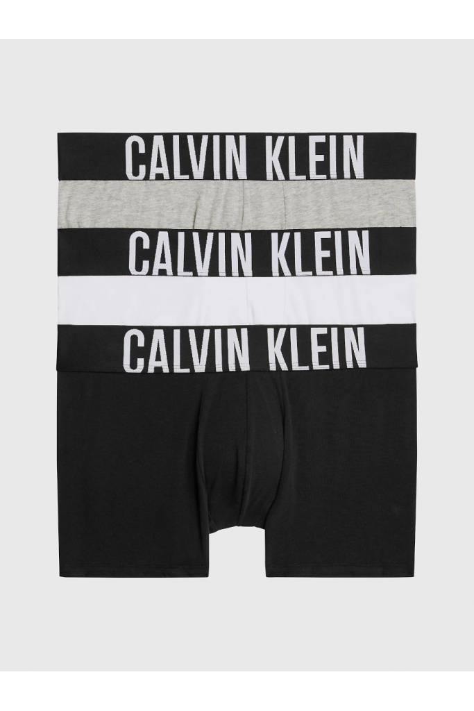 Męskie bokserki intense power ctn trunk calvin klein 3-pack 000NB3608A