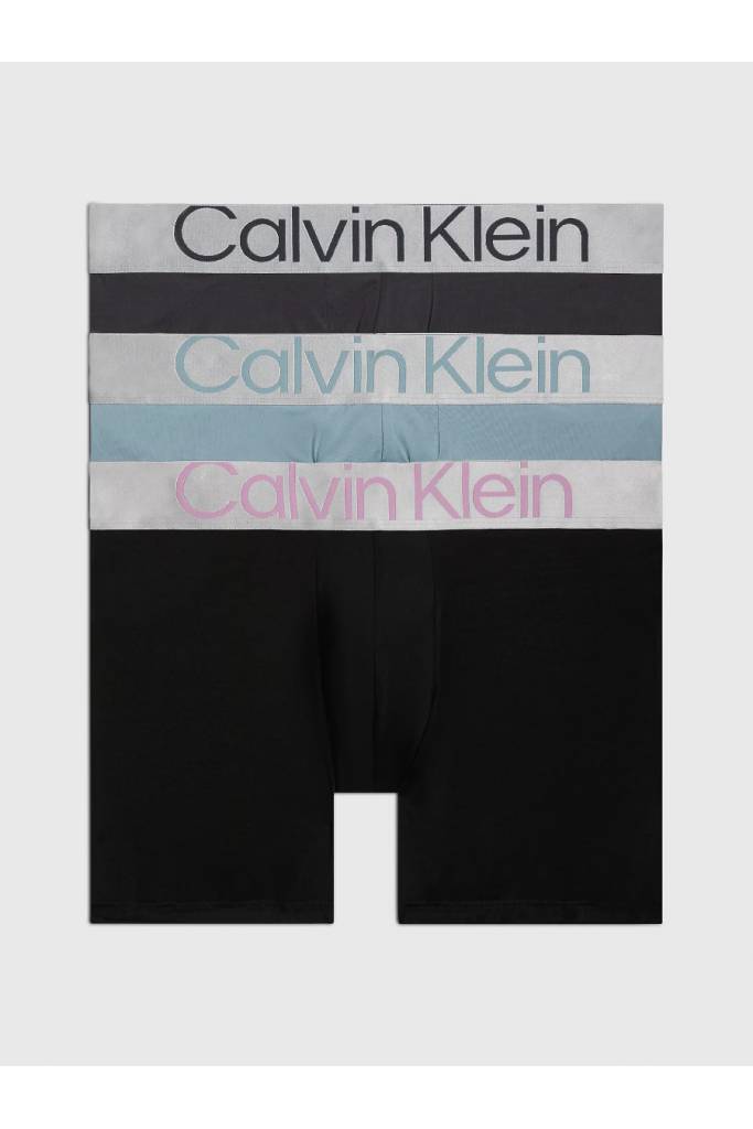 Męskie bokserki steel micro boxer brief calvin klein 3-pack 000NB3075A