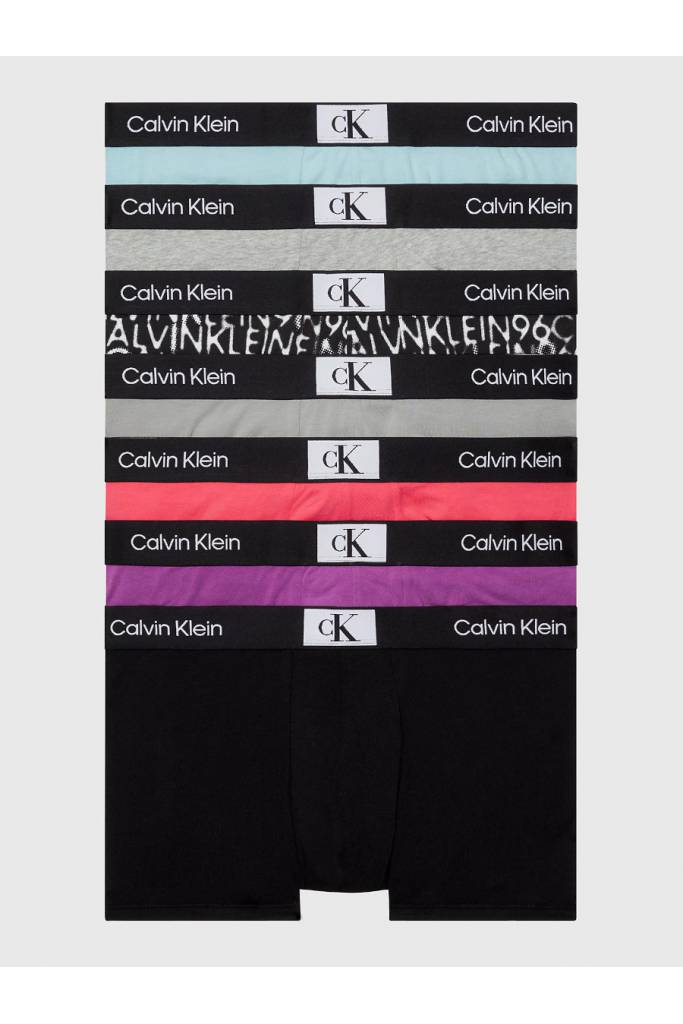 Męskie bokserki cotton trunk calvin klein 7-pack 000NB3582A