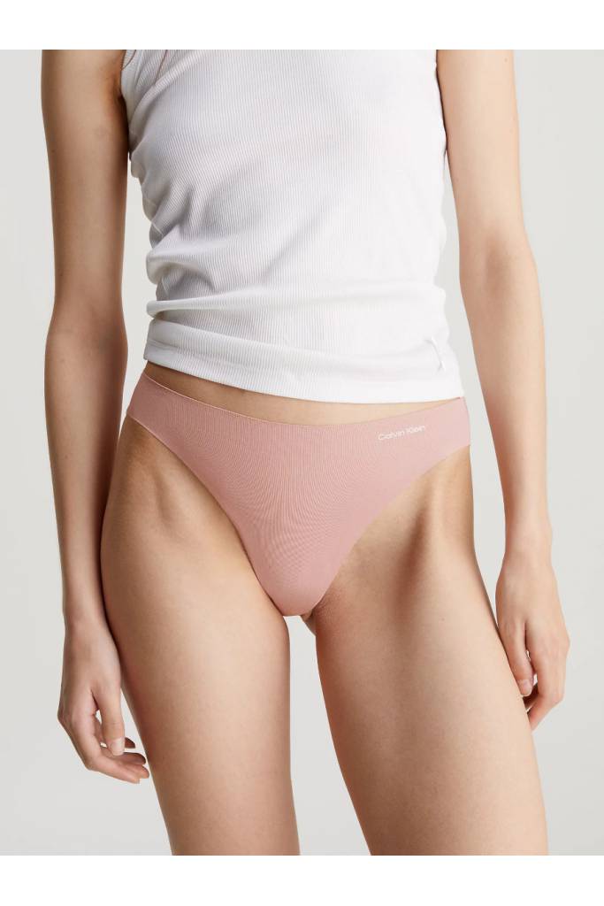 Przód damskie majtki invisibles cotton bikini calvin klein 000QD5104E