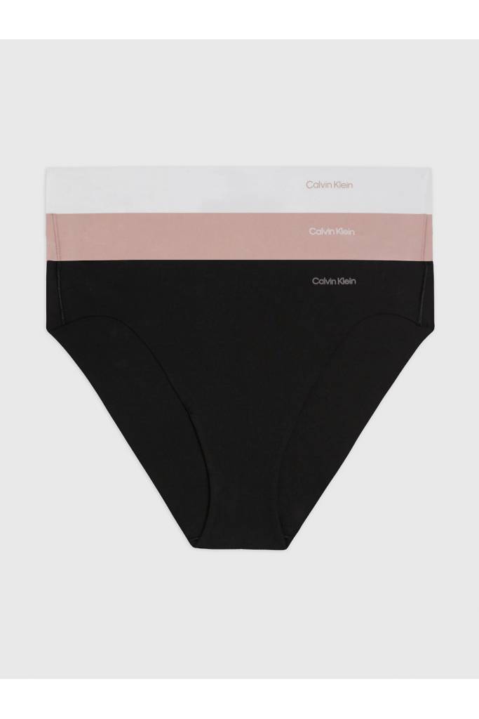 Damskie majtki invisibles cotton bikini calvin klein 3-pack 000QD5200E