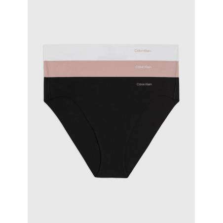 Damskie majtki invisibles cotton bikini calvin klein 3-pack 000QD5200E