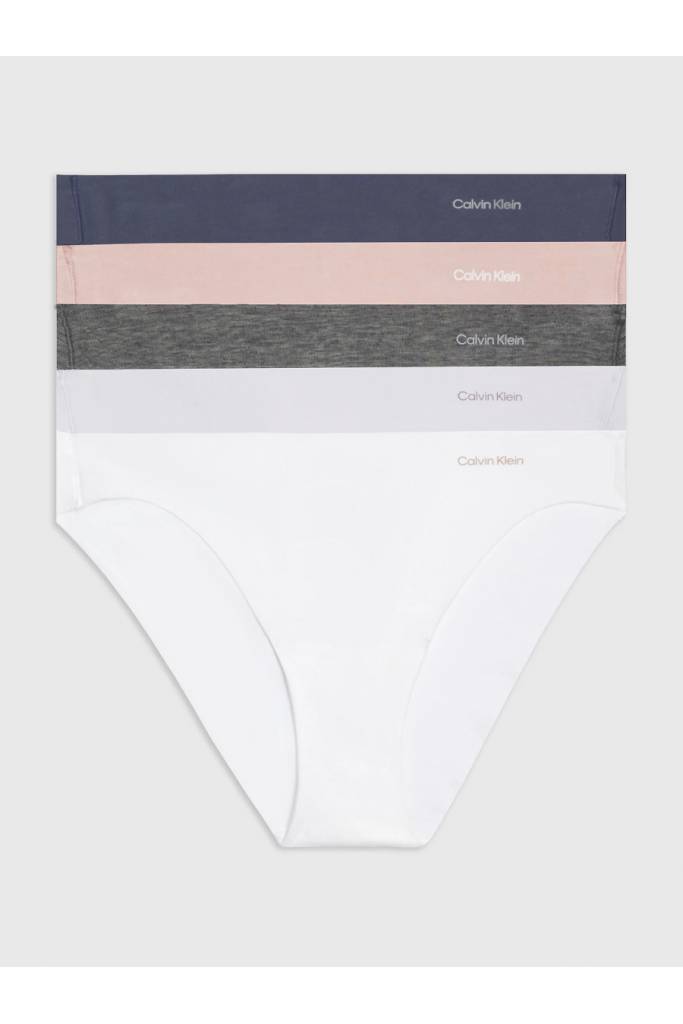 Damskie majtki invisibles cotton bikini calvin klein 5-pack 000QD5205E