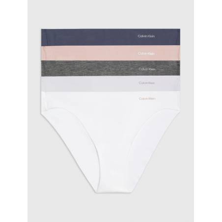 Damskie majtki invisibles cotton bikini calvin klein 5-pack 000QD5205E