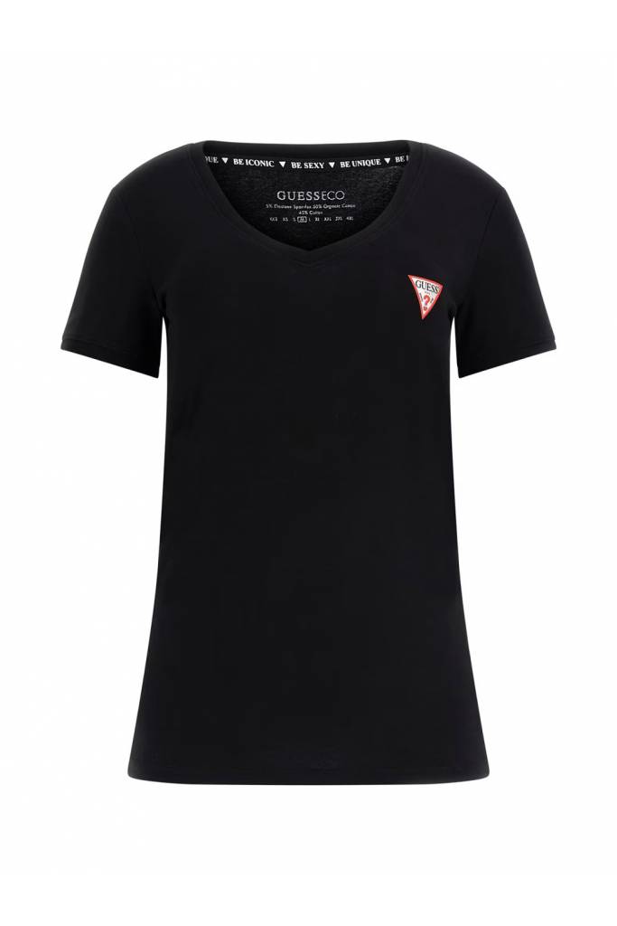 Detal 2 damski t-shirt w serek mini triangle guess W2YI45 J1314