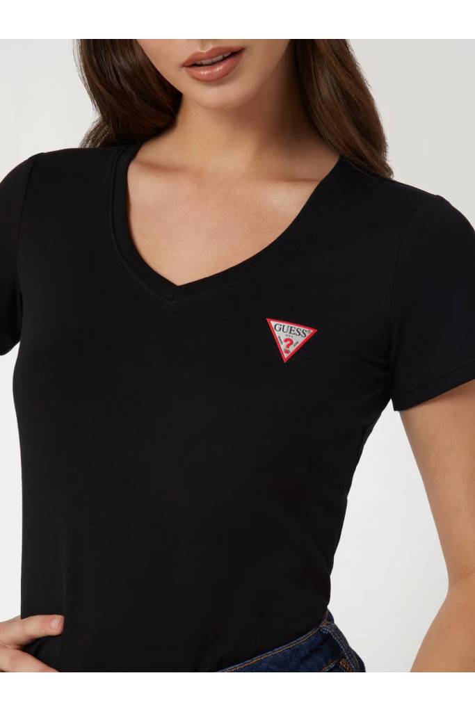 Detal 3 damski t-shirt w serek mini triangle guess W2YI45 J1314