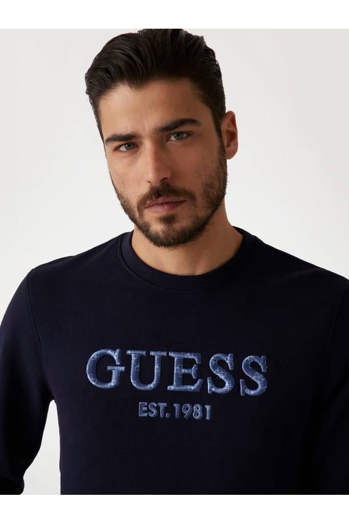 Detal stylizacja męska bluza beau cn guess M5GQ08 KCN01