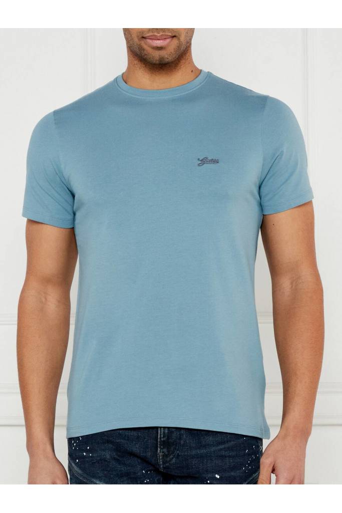 Detal 4 męski t-shirt basic pima guess M4GI70 KC9X0