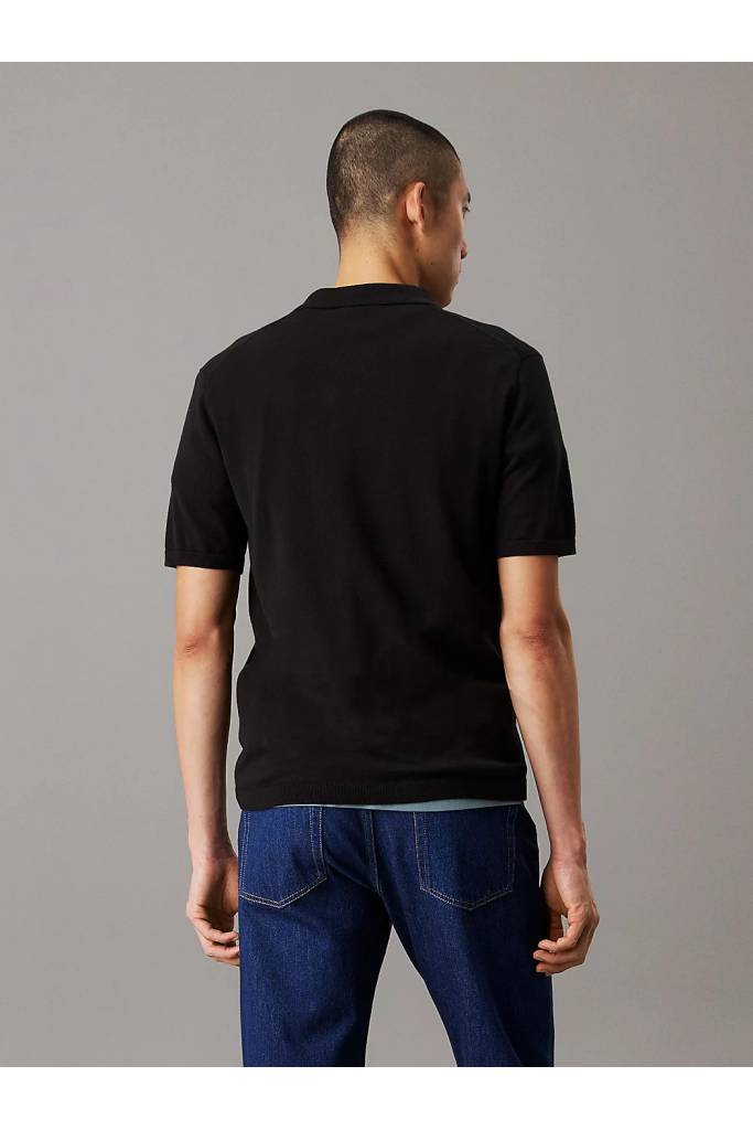 Tył męskie polo bawełniane knitted supima cotton calvin klein K10K114476 Tył męskie polo bawełniane knitted supima cotton calvin klein K10K114476