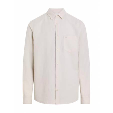 Męska koszula linen cotton regular calvin klein K10K114488