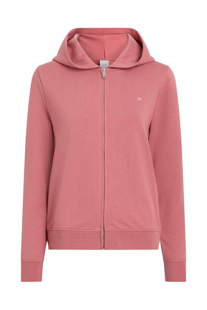 Damska bluza z kapturem rozpinana emb terry calvin klein K20K208426