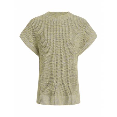 Damski sweter bez rękawów mouline texture calvin klein K20K208409
