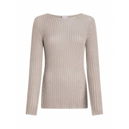 Damski sweter z dodatkiem jedwabiu silk blend relaxed calvin klein K20K208195