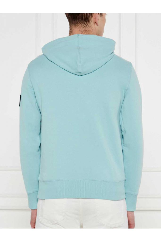 Tył męska bluza z kapturem badge calvin klein jeans J30J323430 Tył męska bluza z kapturem badge calvin klein jeans J30J323430