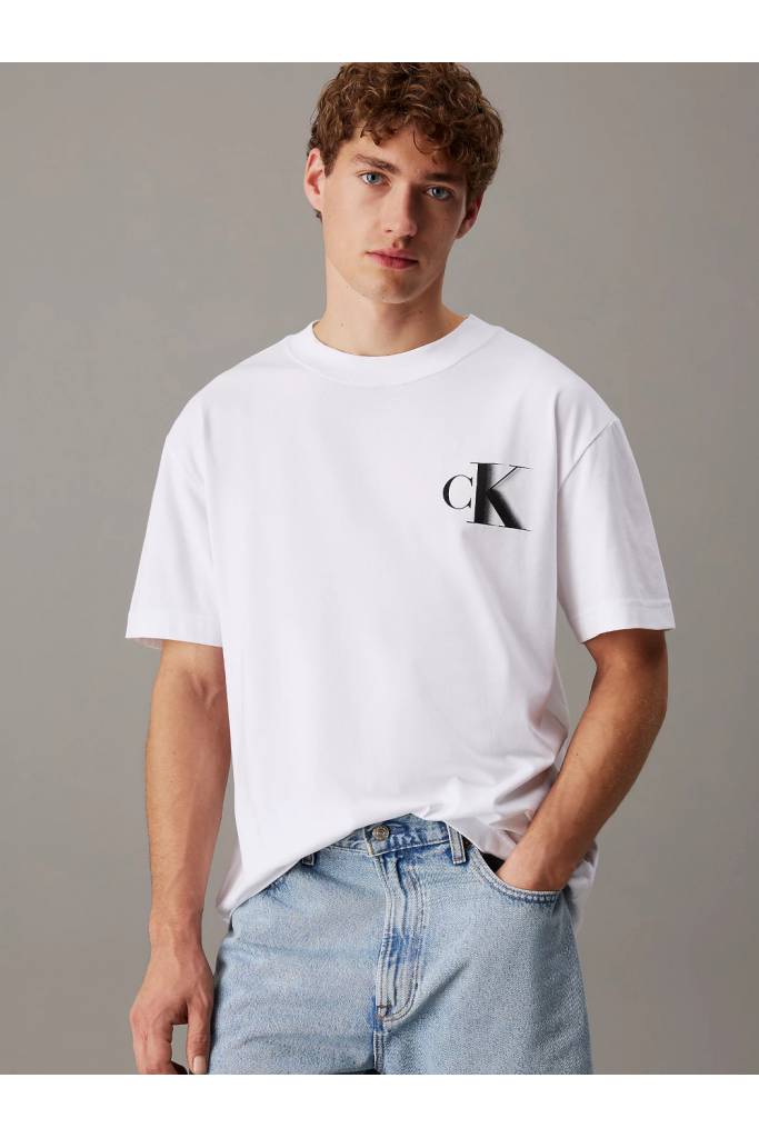 Przód męski t-shirt bold calvin klein jeans J30J327475 Przód męski t-shirt bold calvin klein jeans J30J327475