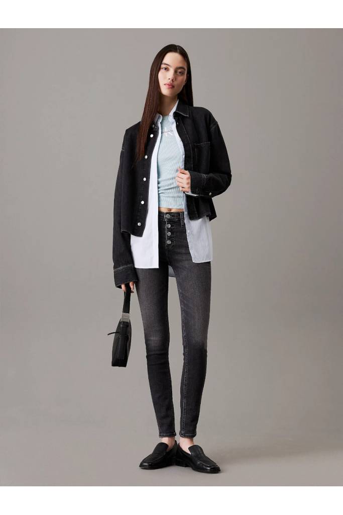 Detal stylizacja damskie jeansy mid rise skinny calvin klein jeans J20J225114 Detal stylizacja damskie jeansy mid rise skinny calvin klein jeans J20J225114