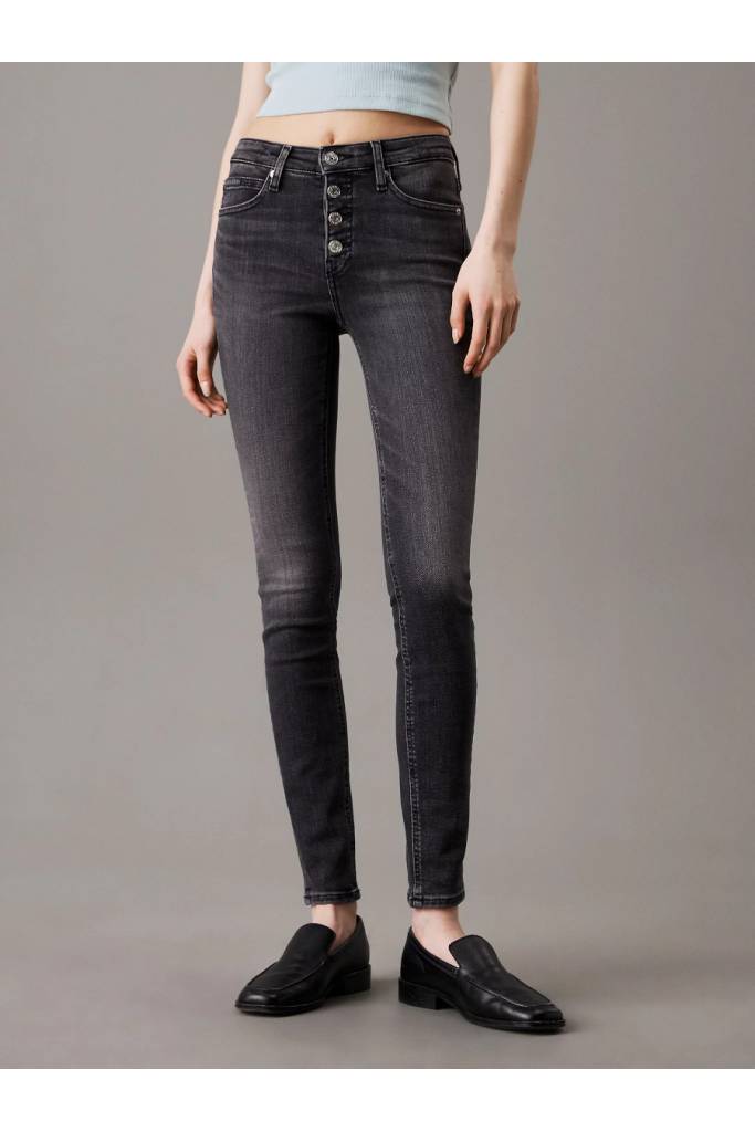 Przód damskie jeansy mid rise skinny calvin klein jeans J20J225114 Przód damskie jeansy mid rise skinny calvin klein jeans J20J225114