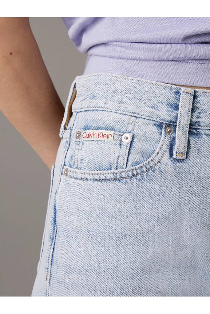 Detal 2 damskie jeansy high rise straight calvin klein jeans J20J225132 Detal 2 damskie jeansy high rise straight calvin klein jeans J20J225132
