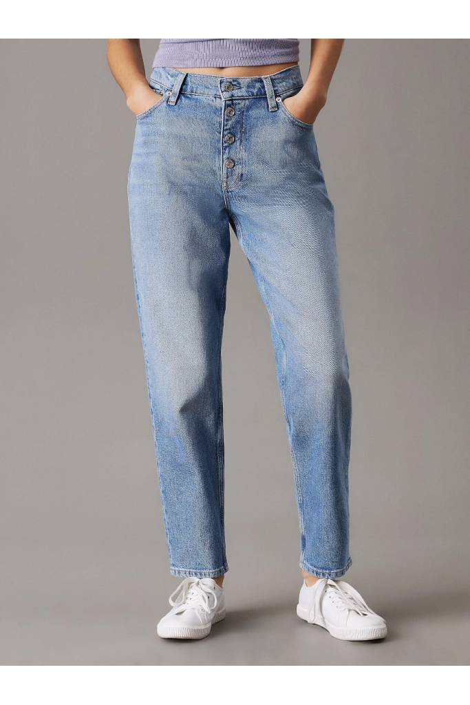 Przód damskie jeansy mom jean calvin klein jeans J20J225148 Przód damskie jeansy mom jean calvin klein jeans J20J225148